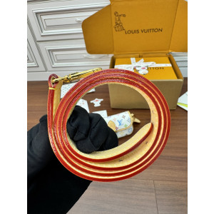 LOUIS VUITTON 레드 레더 벨트